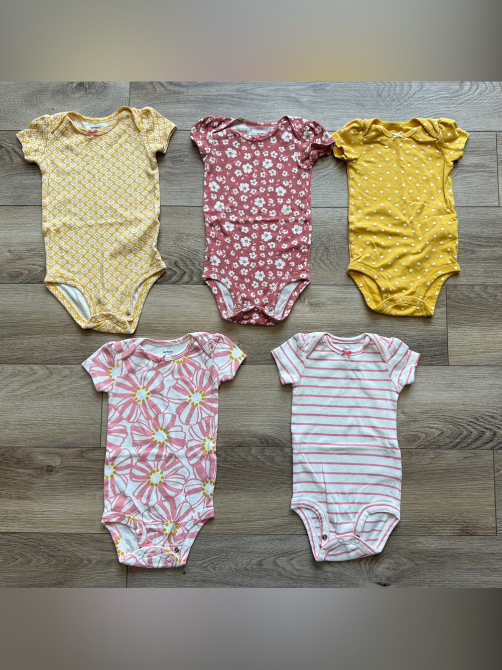 Carter's Baby Girl 5-Pack Onsies